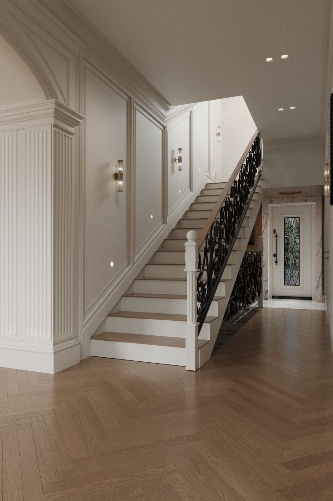 Двух этажный дом в центре города. 1Этаж