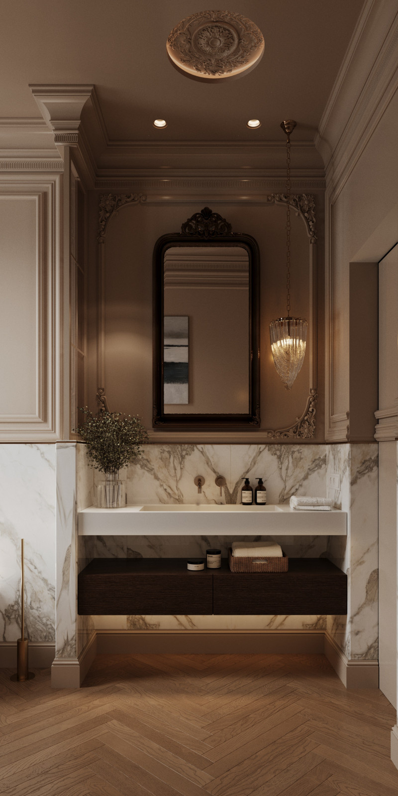 Двух этажный дом в центре города. 1Этаж