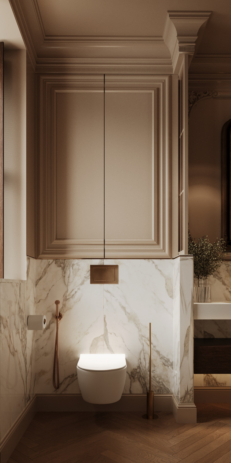 Двух этажный дом в центре города. 1Этаж