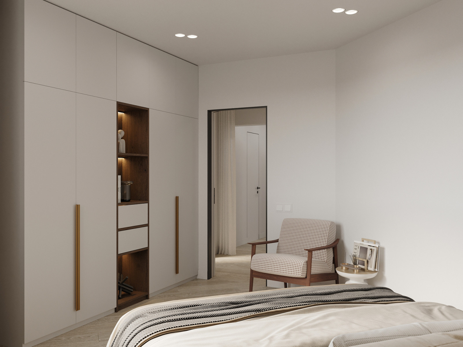 Современный интерьер для активной пары в квартире 103 м² в Москве
