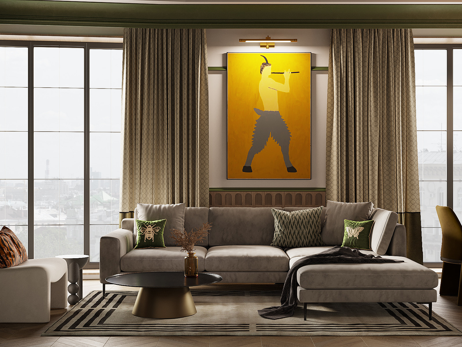 Диалог оттенков. Пространство без шаблонов