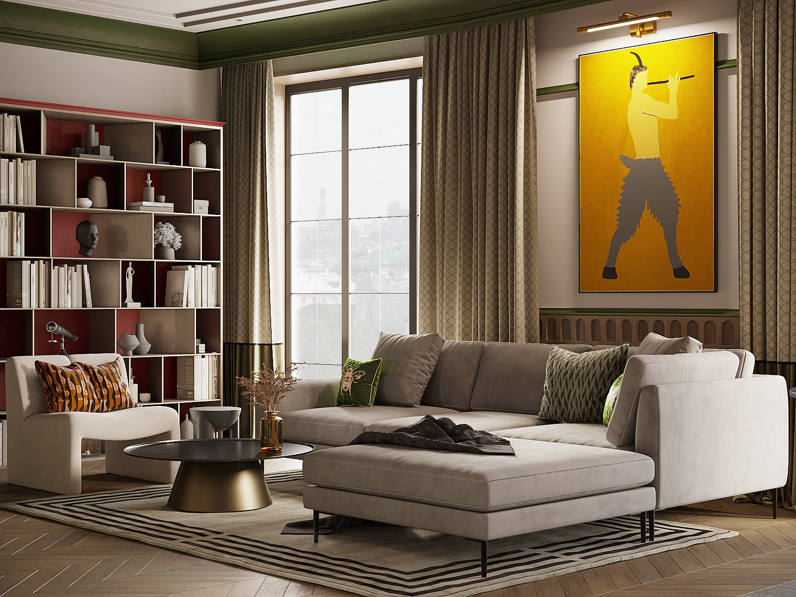 Диалог оттенков. Пространство без шаблонов