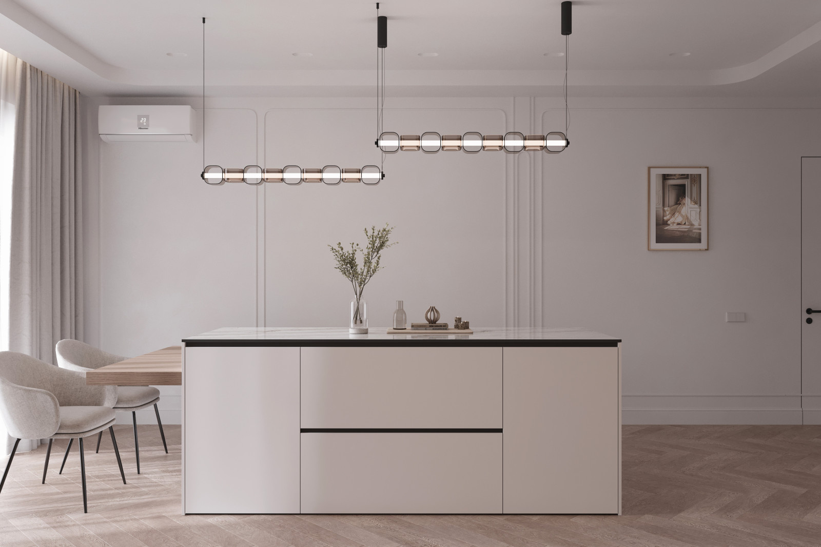 Кухня в загородном доме