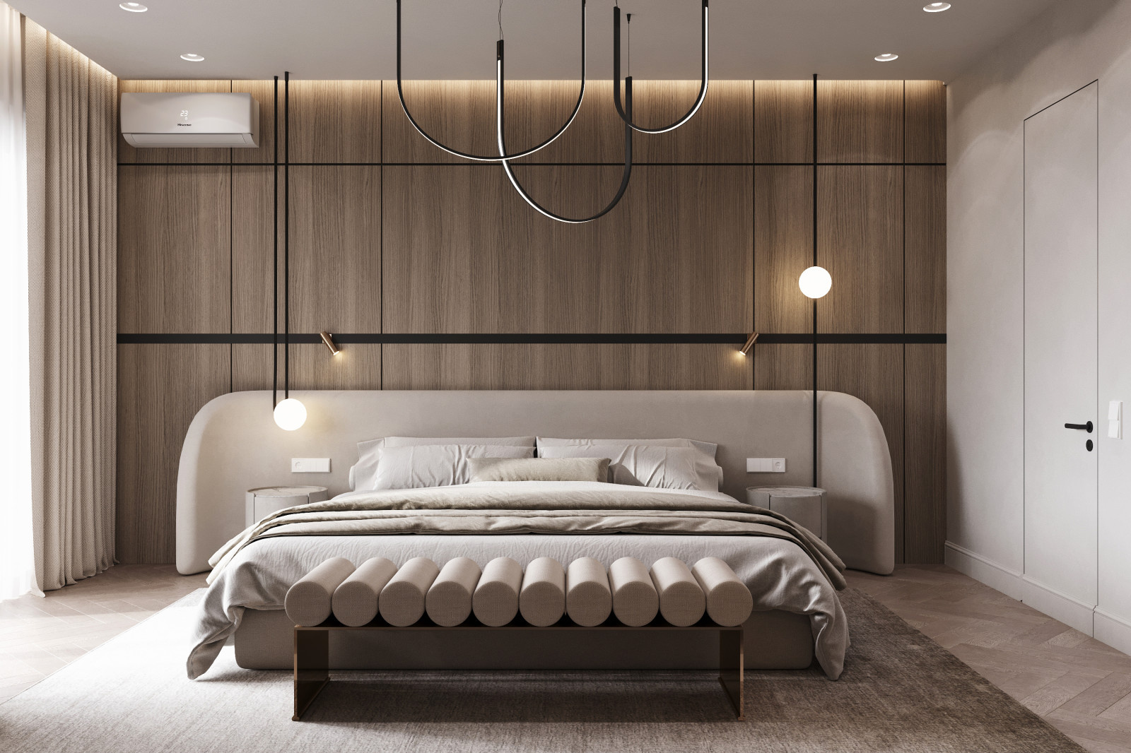 Обложка проекта: Мастер спальня в загородном доме