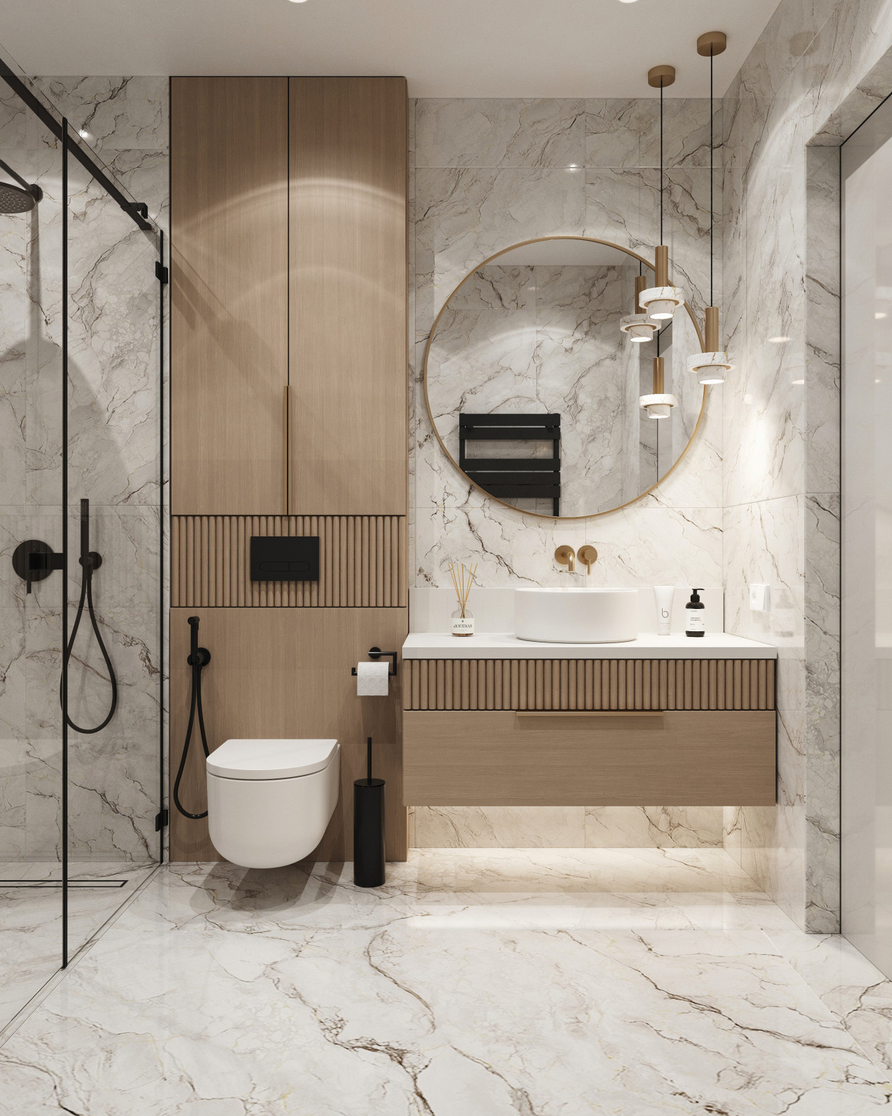 Обложка проекта: Санузлы в загородном доме