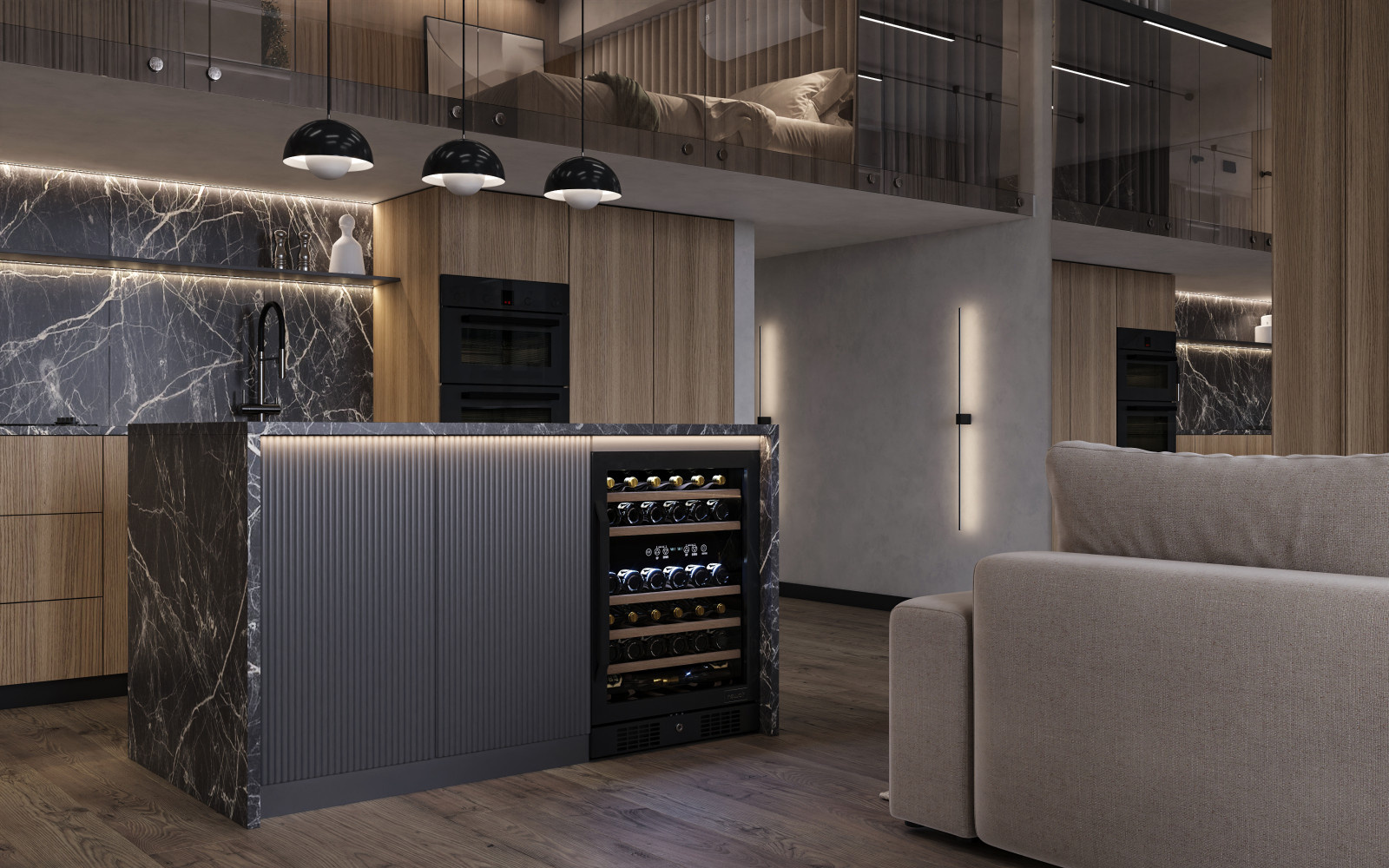 Дизайн Двухуровневой Студии