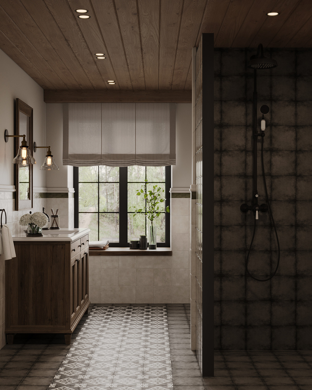 Коттедж в стиле кантри (200 кв.м.)