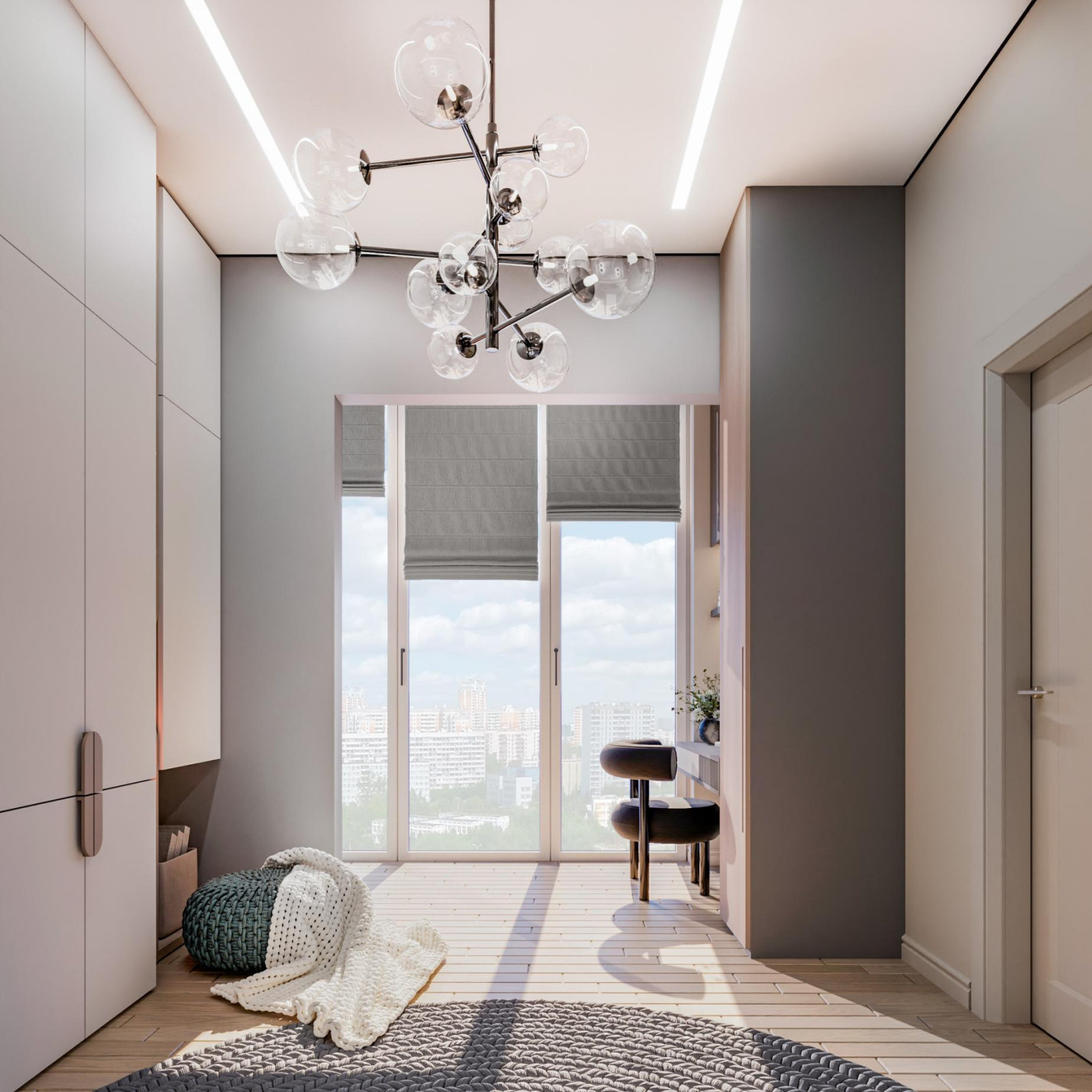 Классика и современность в 3-комнатной квартире в жк Кварталы Немировича