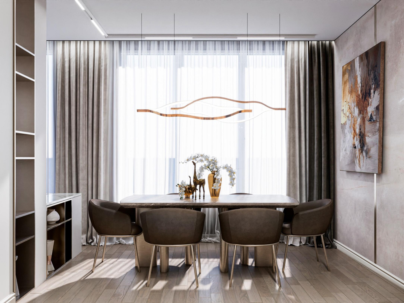 Классика и современность в 3-комнатной квартире в жк Кварталы Немировича