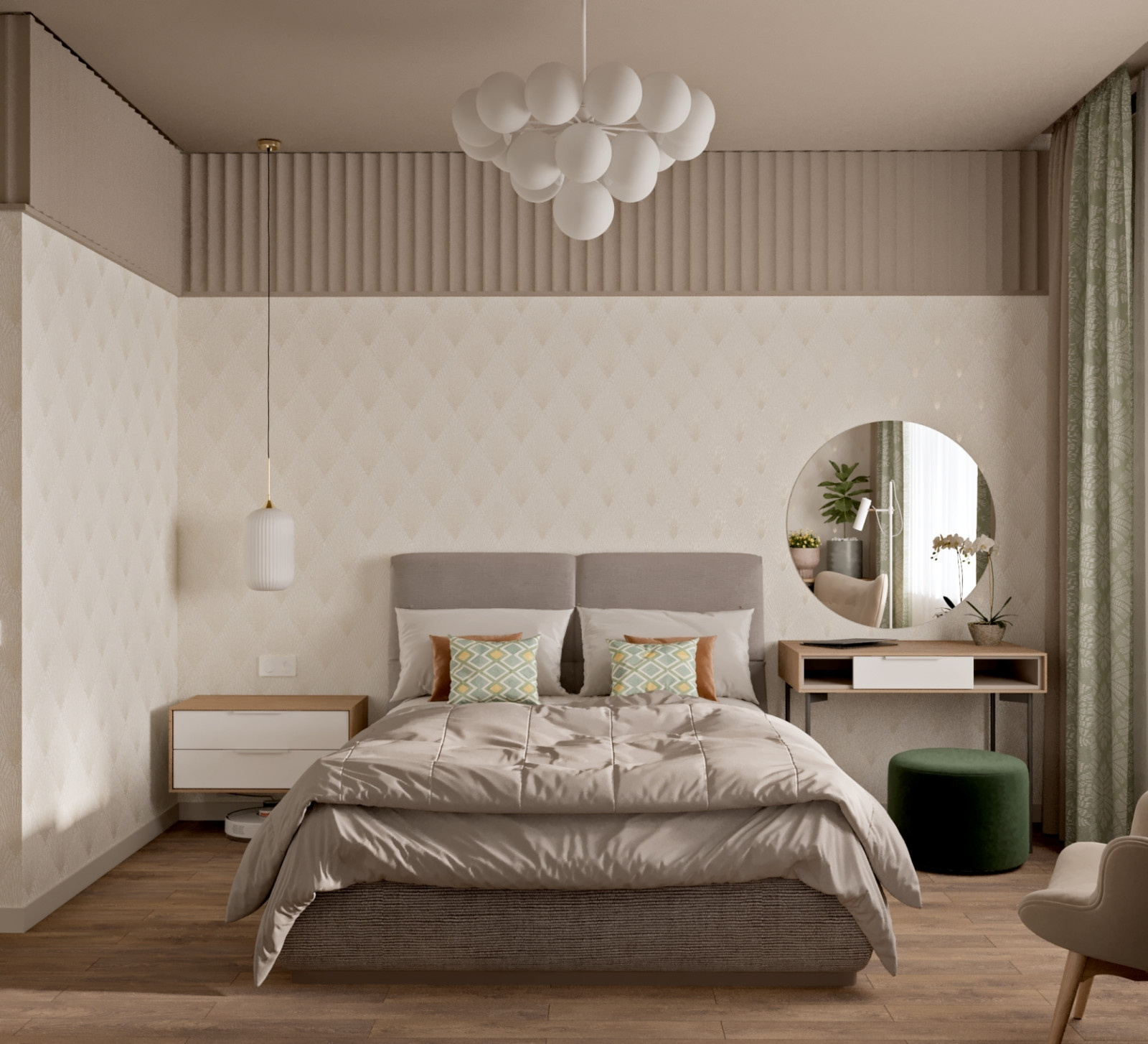 Современный дизайн двухкомнатной квартиры в жк Спектр