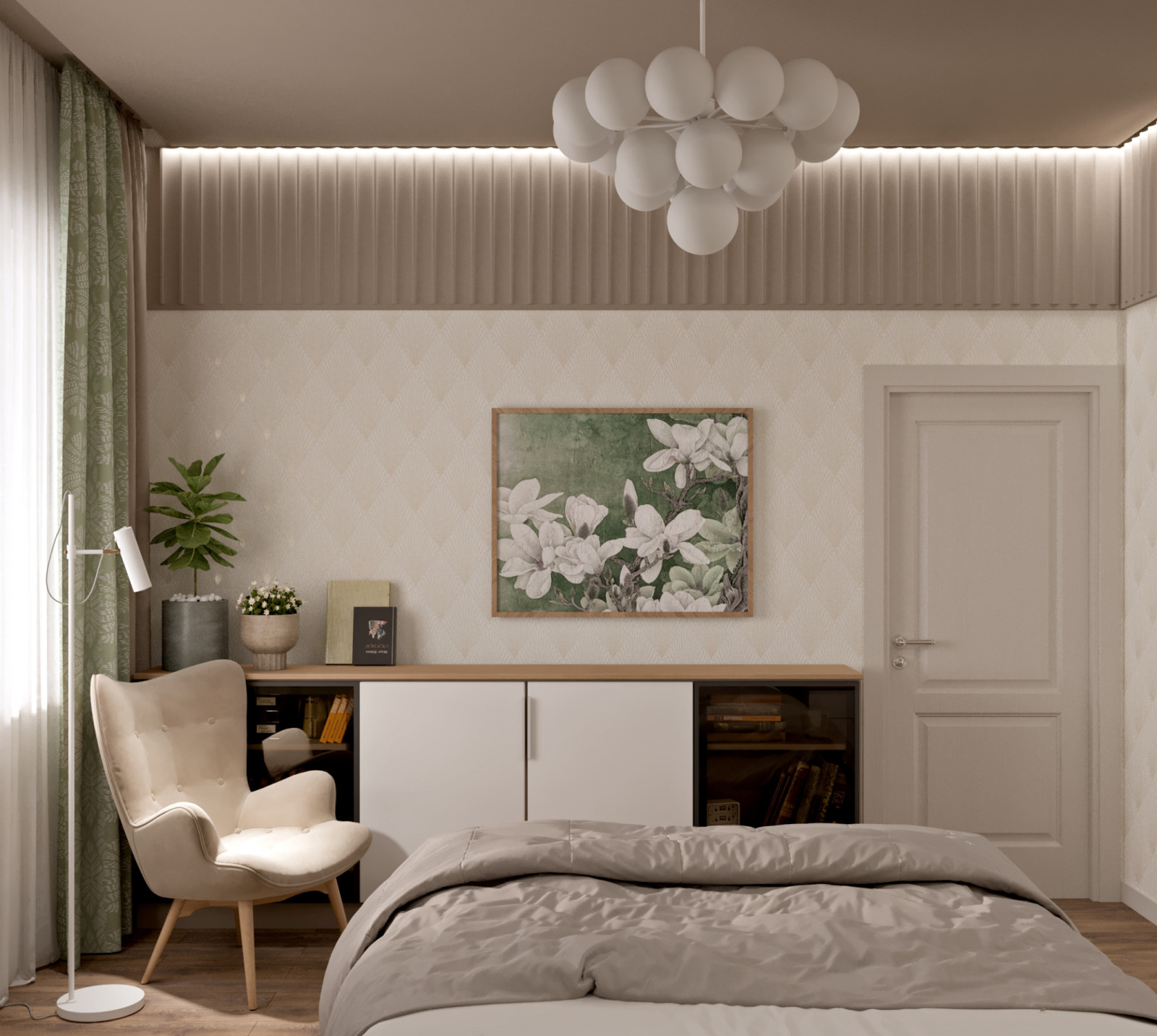 Современный дизайн двухкомнатной квартиры в жк Спектр