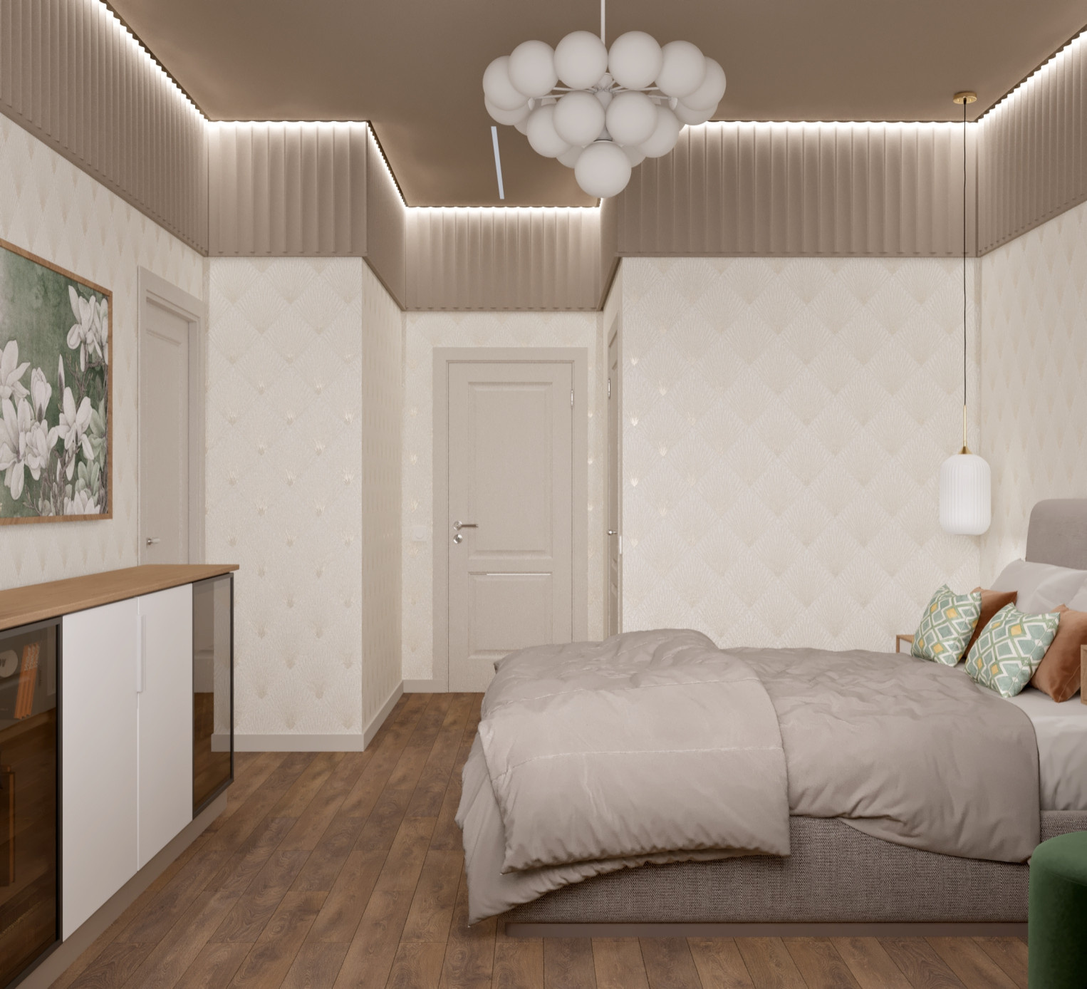 Современный дизайн двухкомнатной квартиры в жк Спектр