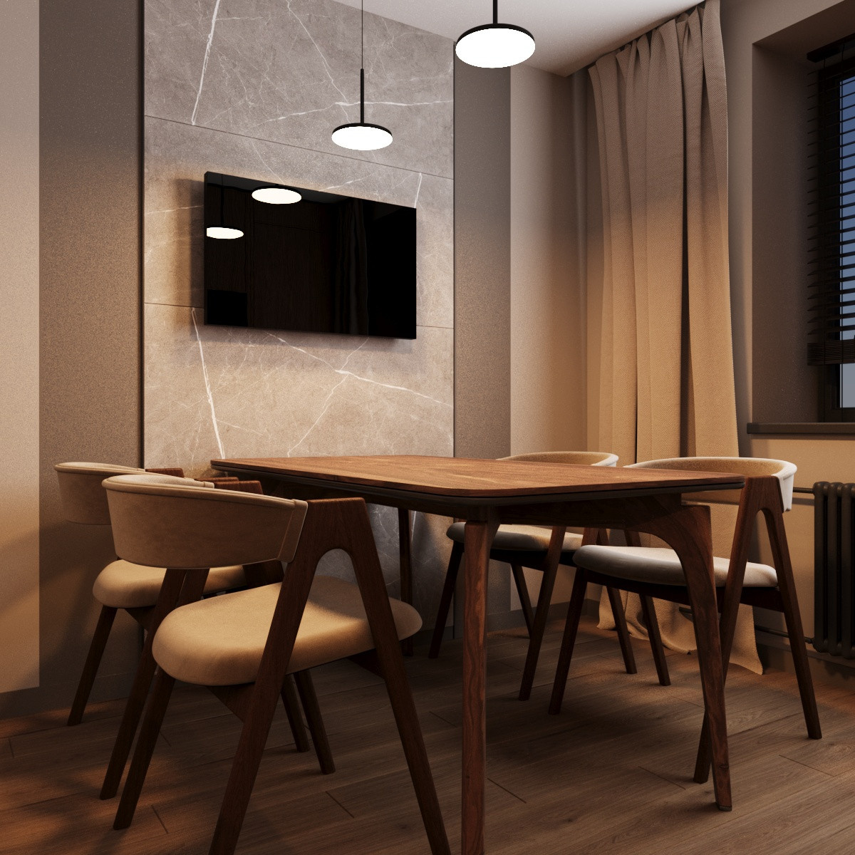 Трех комнатная квартира Ермакова 36