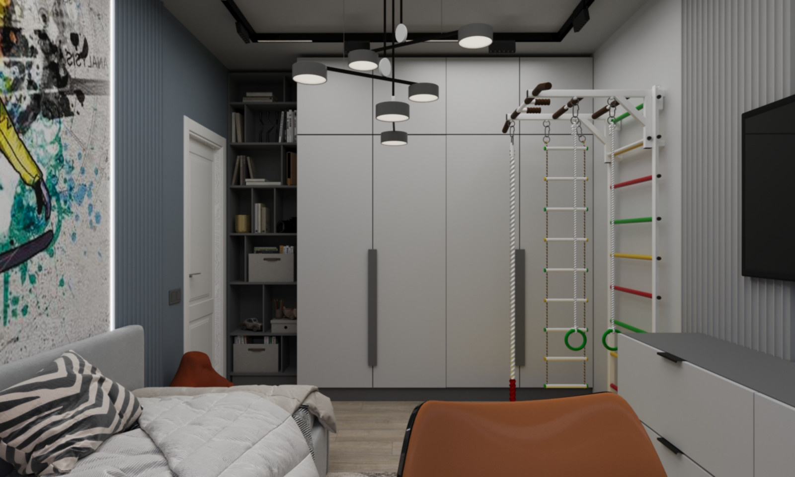 Визуализация комнаты для мальчика