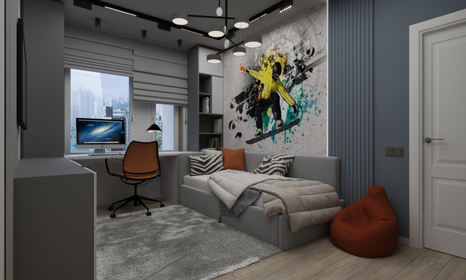 Визуализация комнаты для мальчика