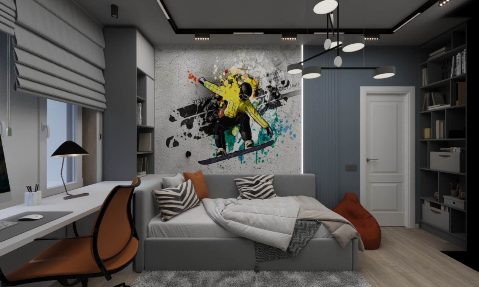 Визуализация комнаты для мальчика