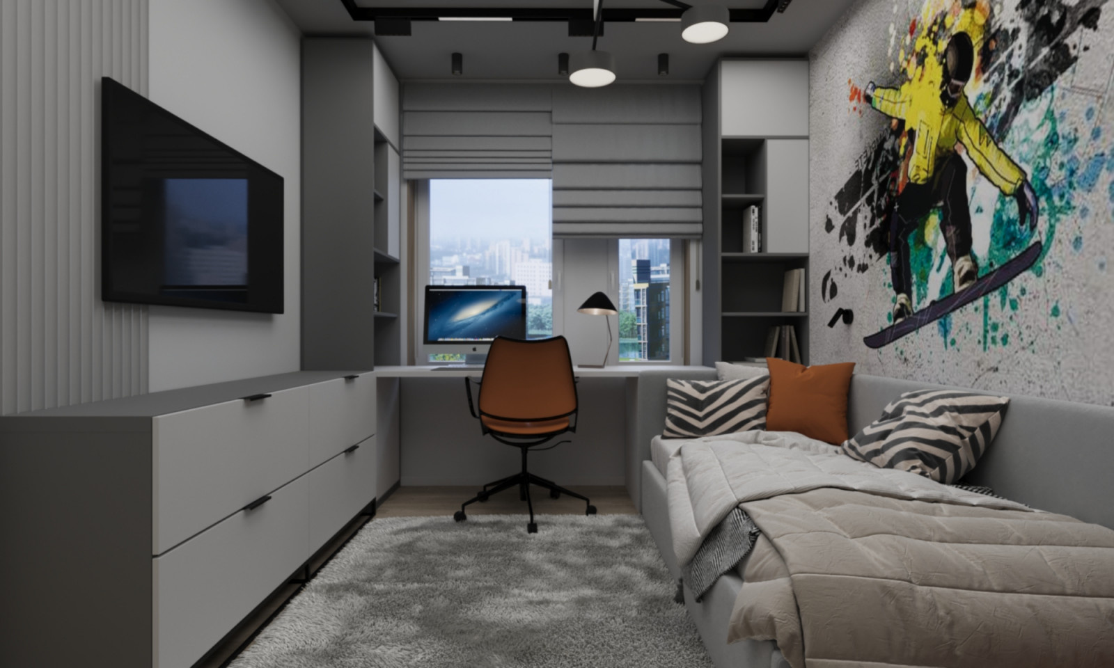 Визуализация комнаты для мальчика