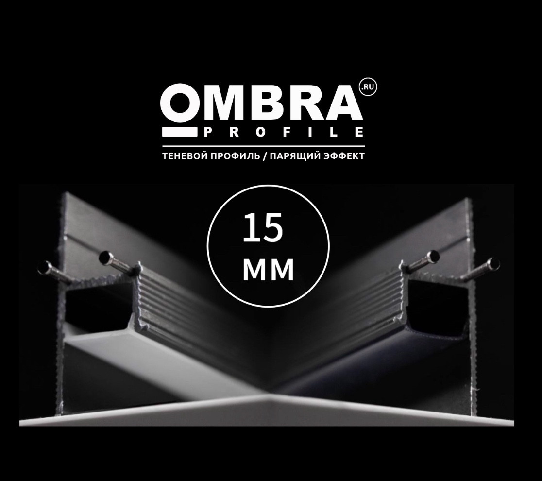 Обложка проекта: Теневой профиль на радиальную стену или радиальный потолок https://ombraprofile.
