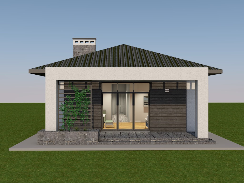 24-001 Жилой дом с террасой общей площадью 128 м2