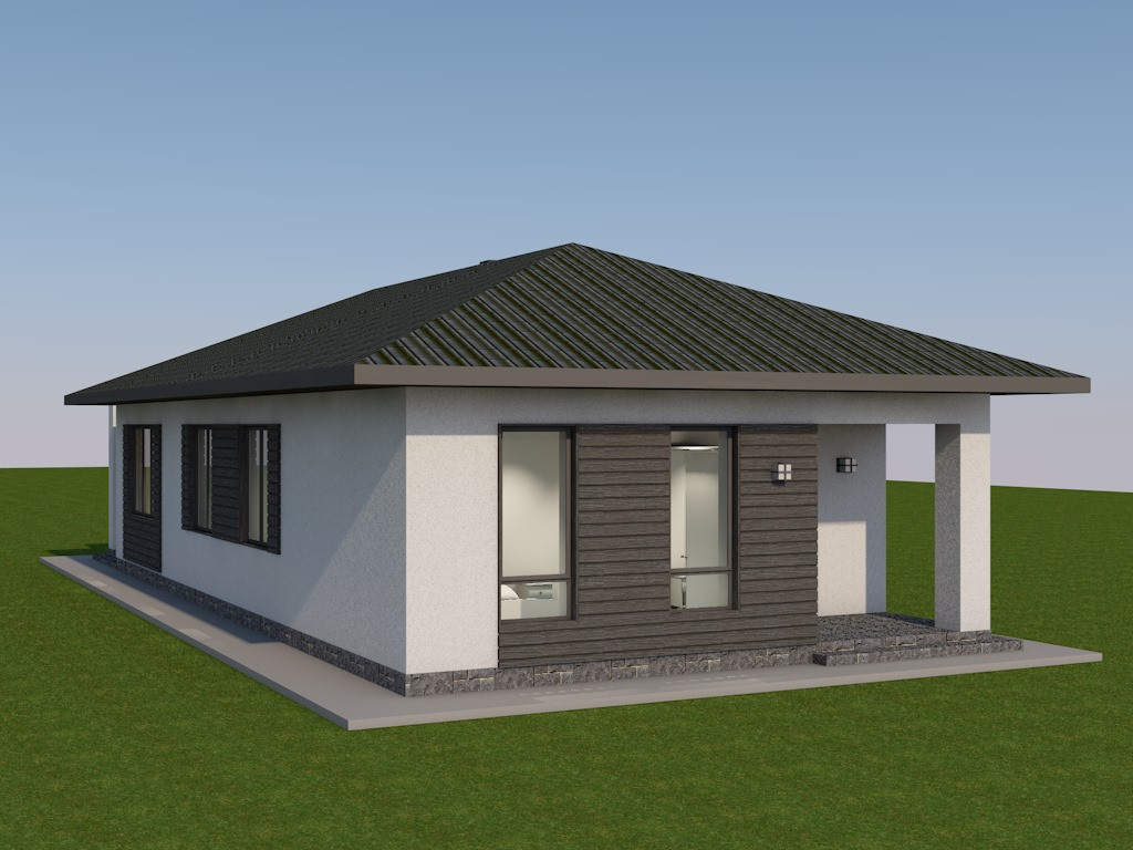 24-001 Жилой дом с террасой общей площадью 128 м2