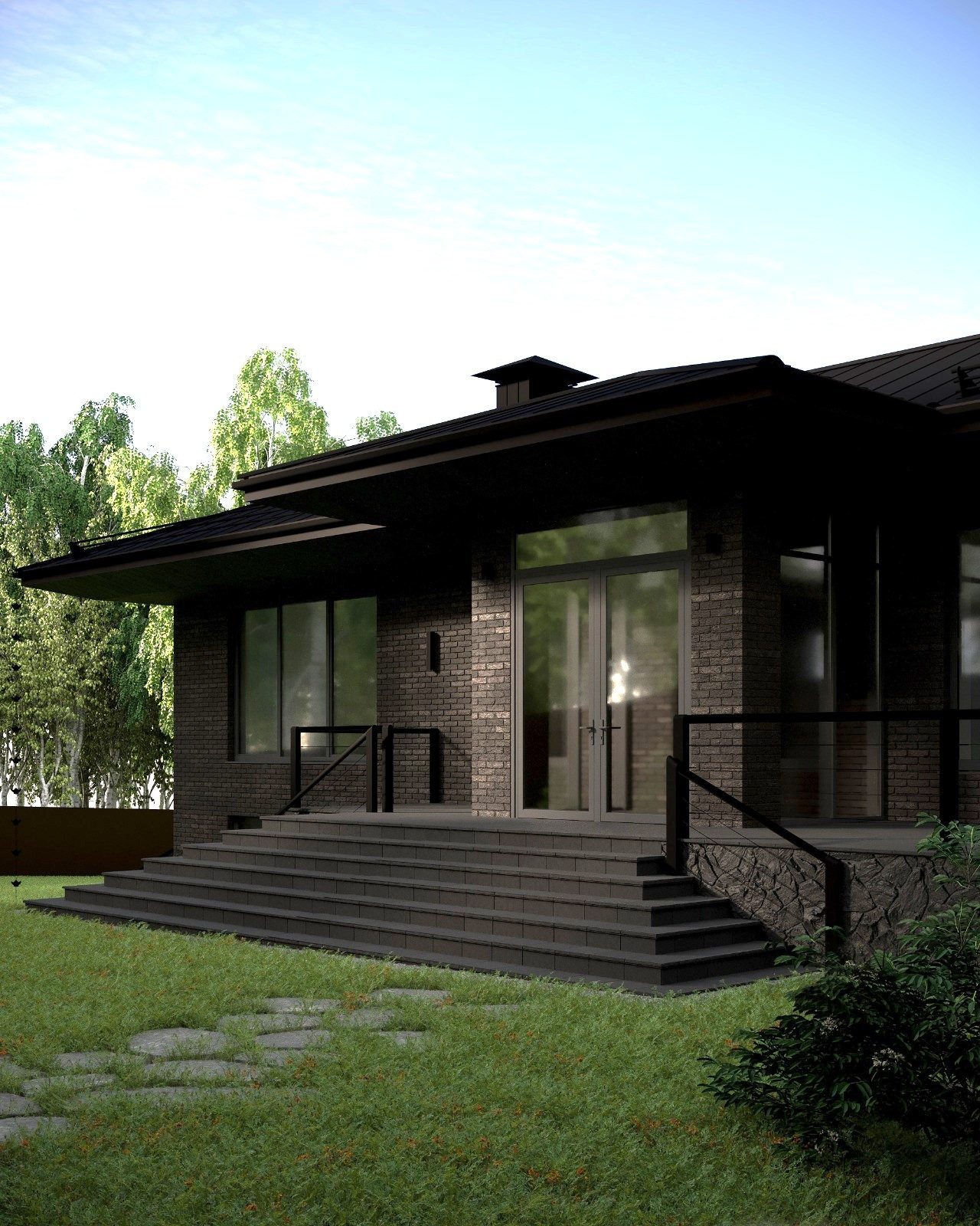 Обложка проекта: Архитектурная концепция "Дом в стиле Прерия"