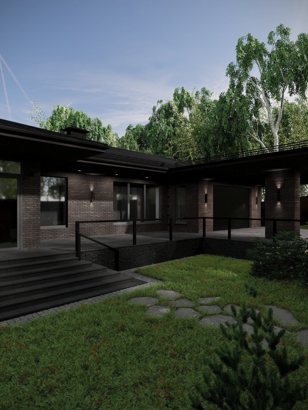 Архитектурная концепция "Дом в стиле Прерия"