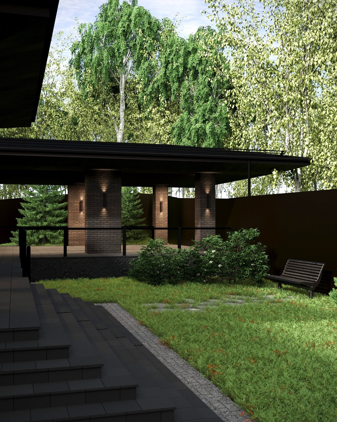 Архитектурная концепция "Дом в стиле Прерия"