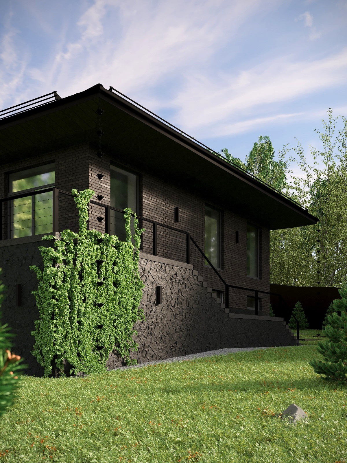 Архитектурная концепция "Дом в стиле Прерия"