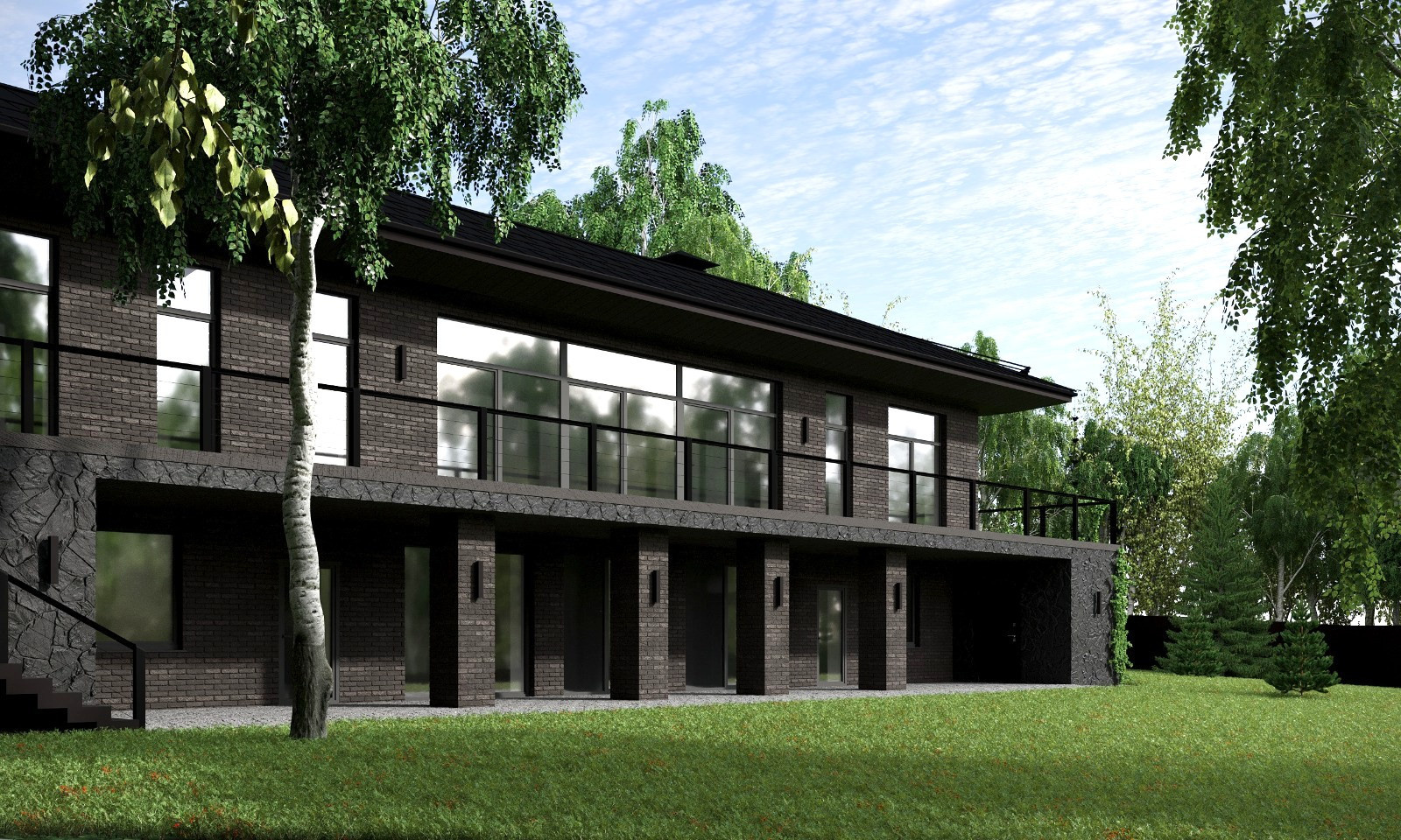 Архитектурная концепция "Дом в стиле Прерия"