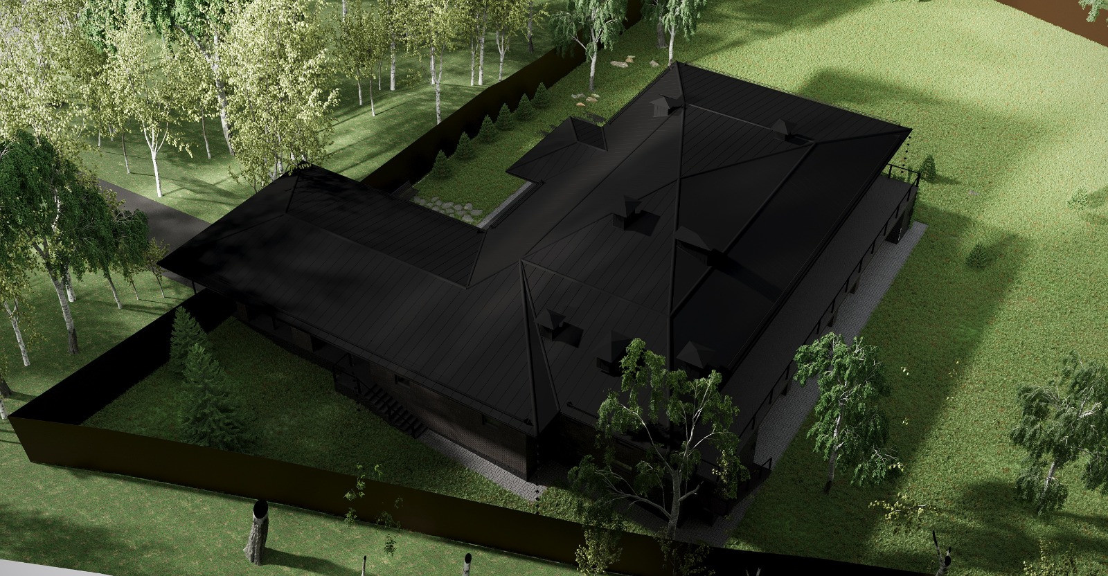 Архитектурная концепция "Дом в стиле Прерия"