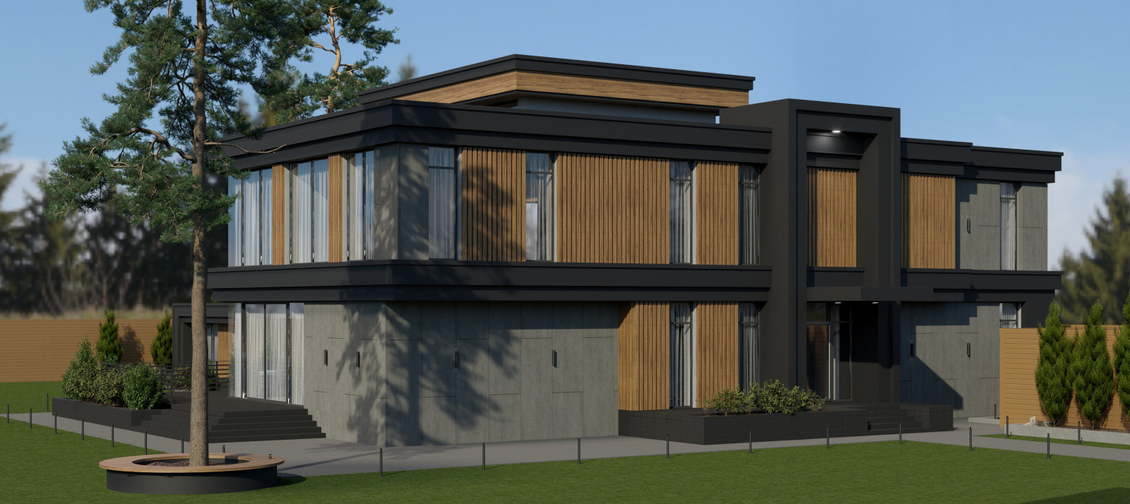 Архитектурная концепция "Дом в современном стиле"