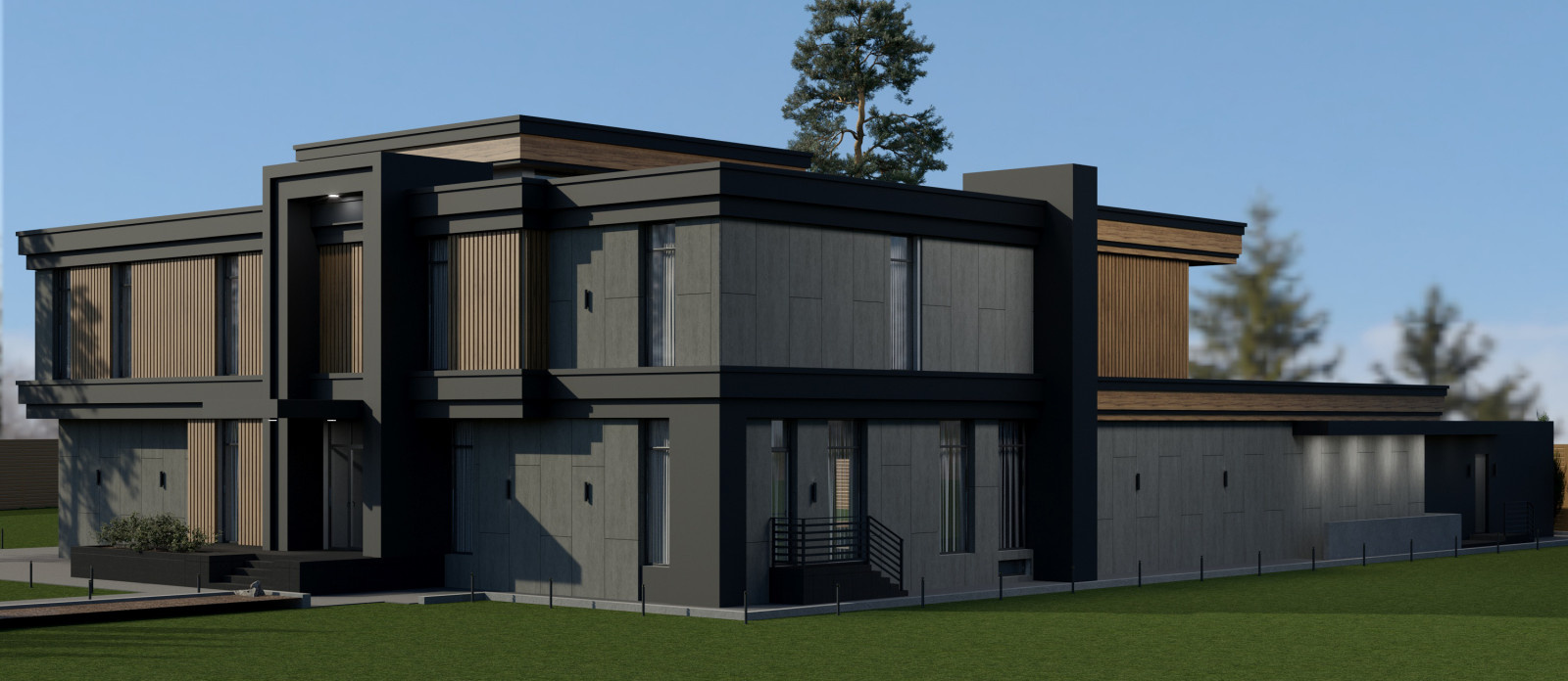 Архитектурная концепция "Дом в современном стиле"