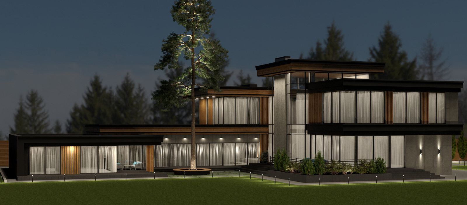 Архитектурная концепция "Дом в современном стиле"