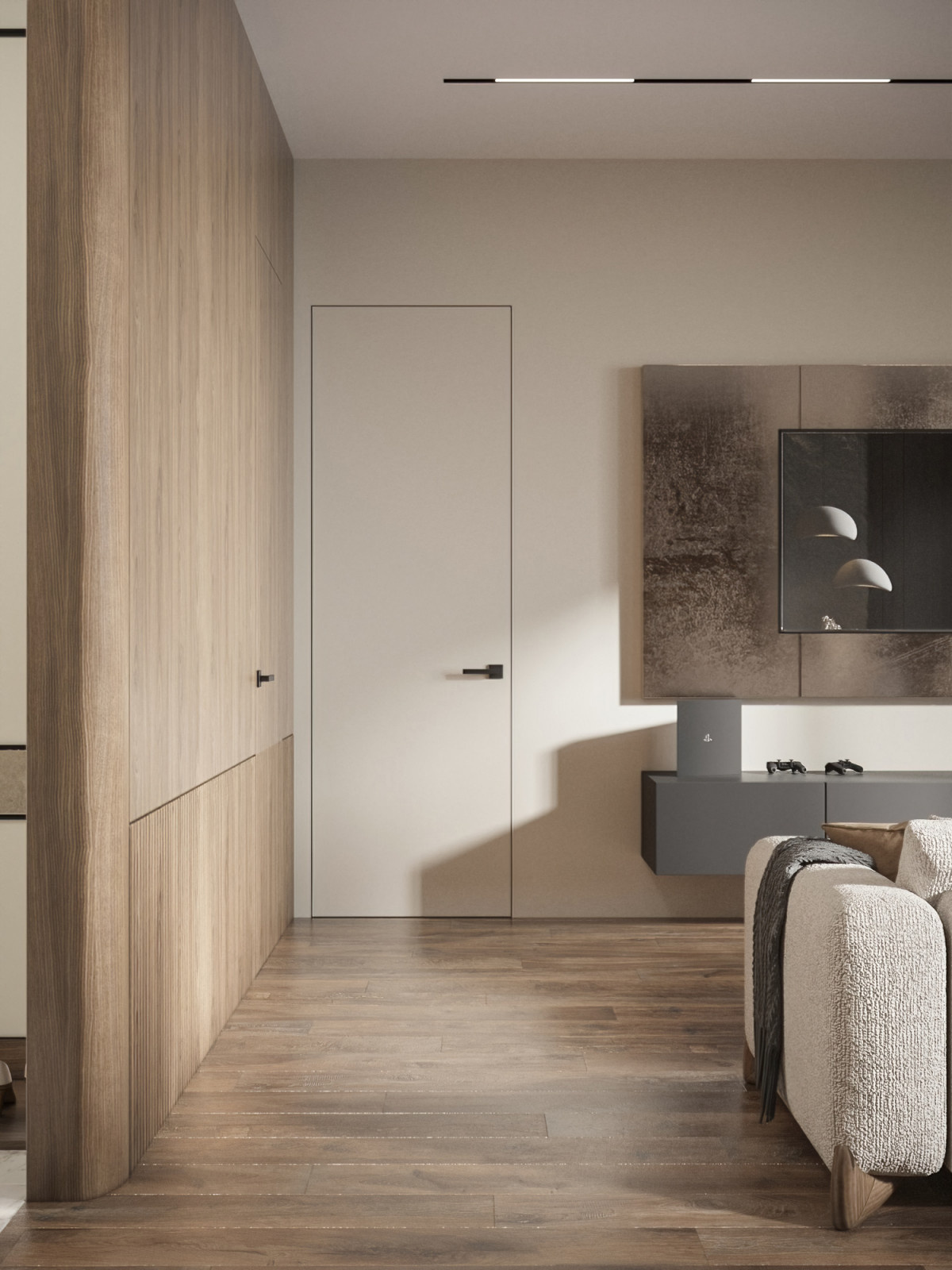 Современная квартира в Москве 66 м²