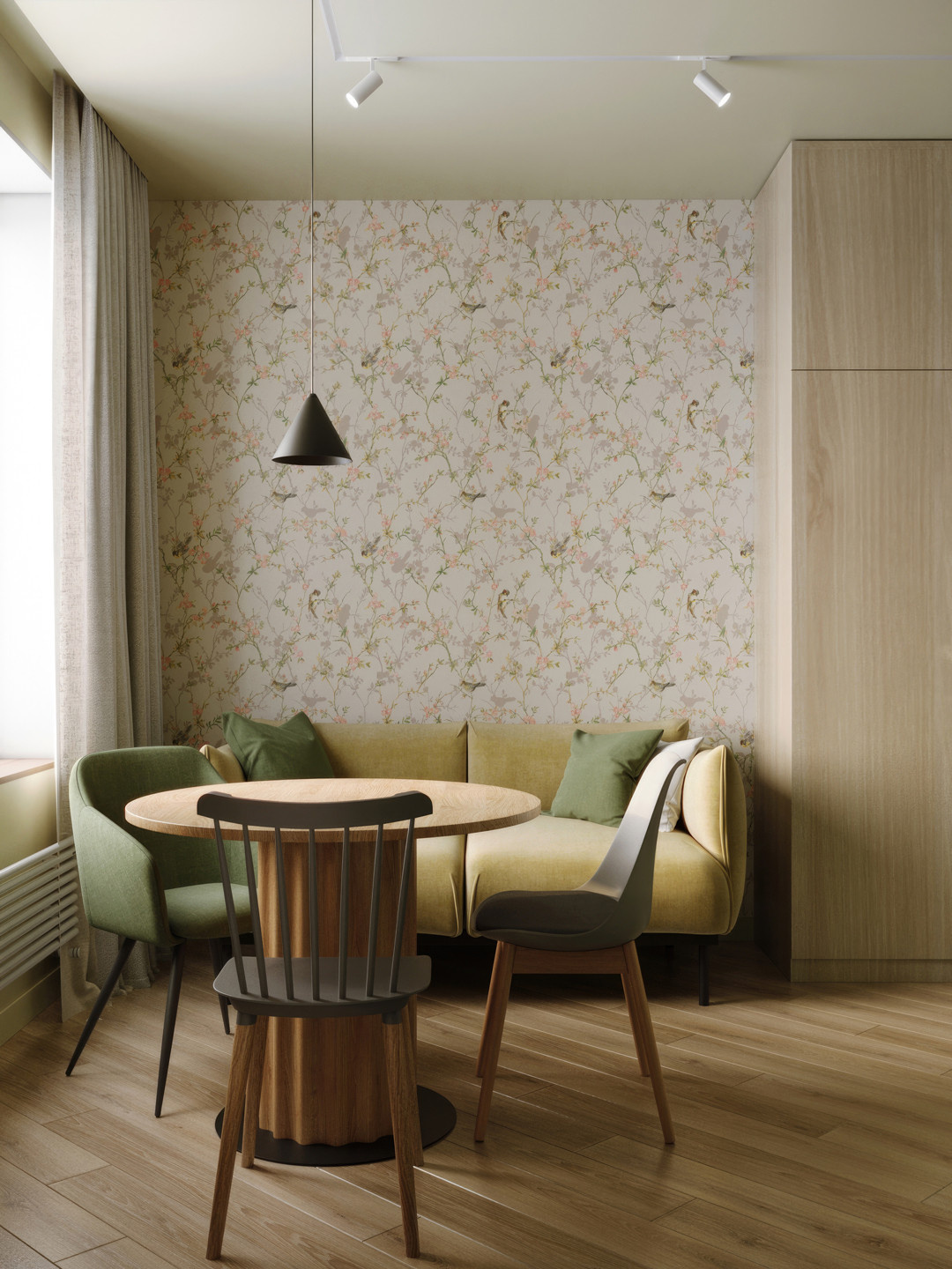 Обложка проекта: Квартира с зелеными акцентами