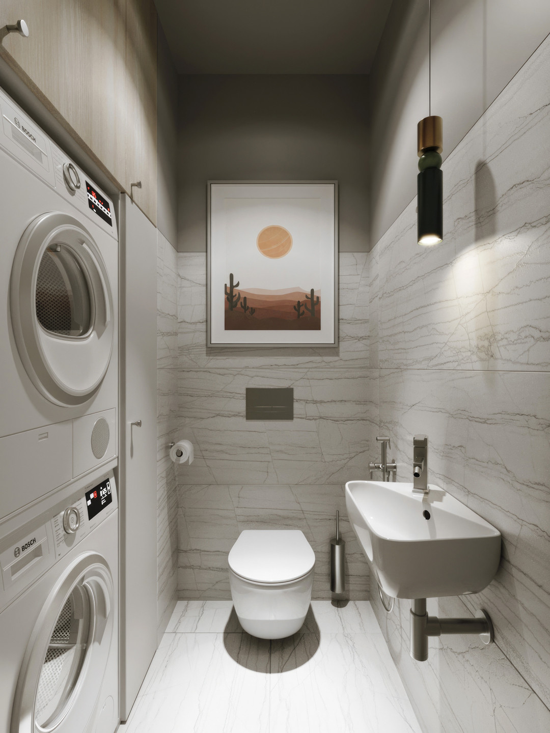 Квартира с зелеными акцентами