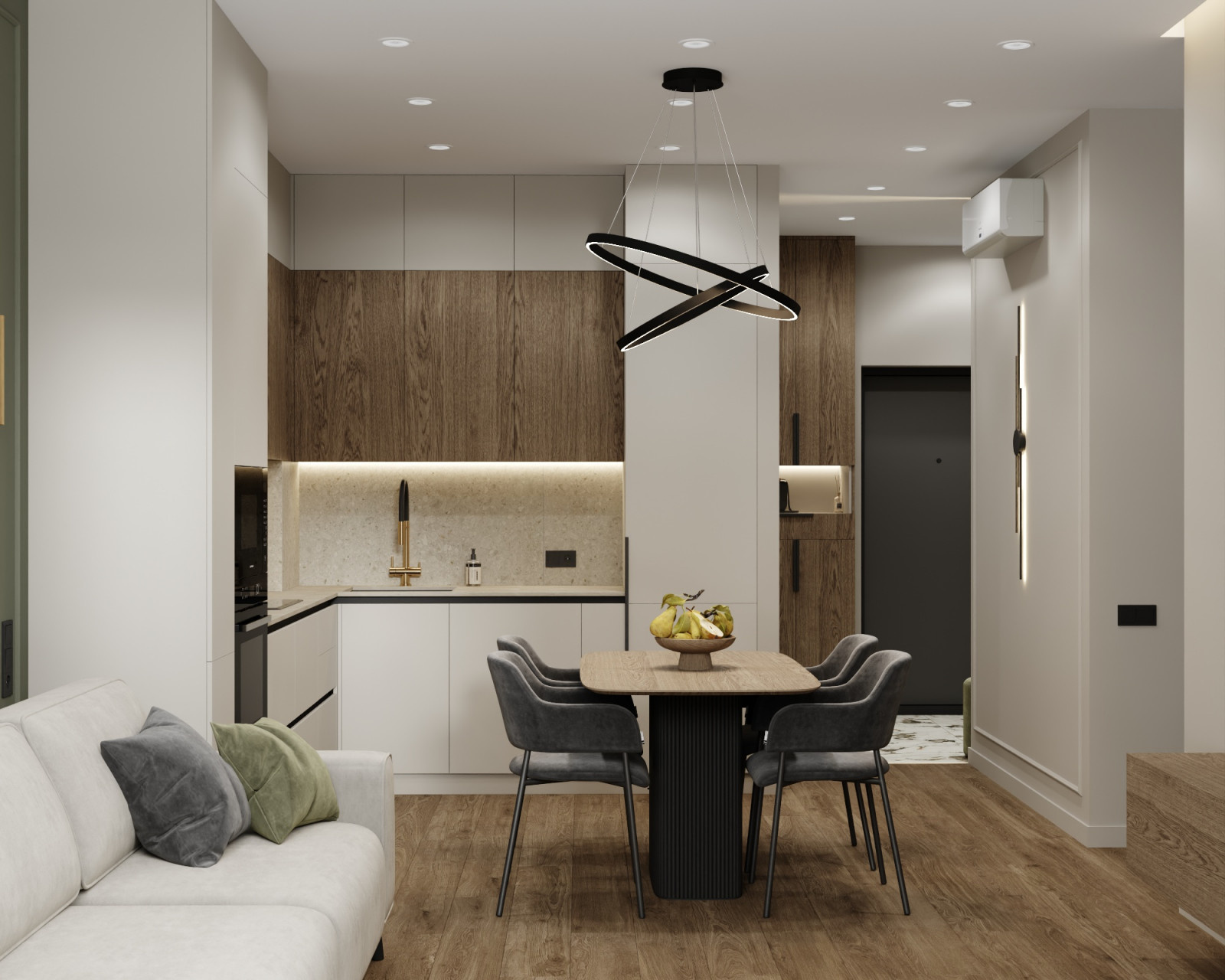 Дизайн-проект квартиры 76кв.м., Москва