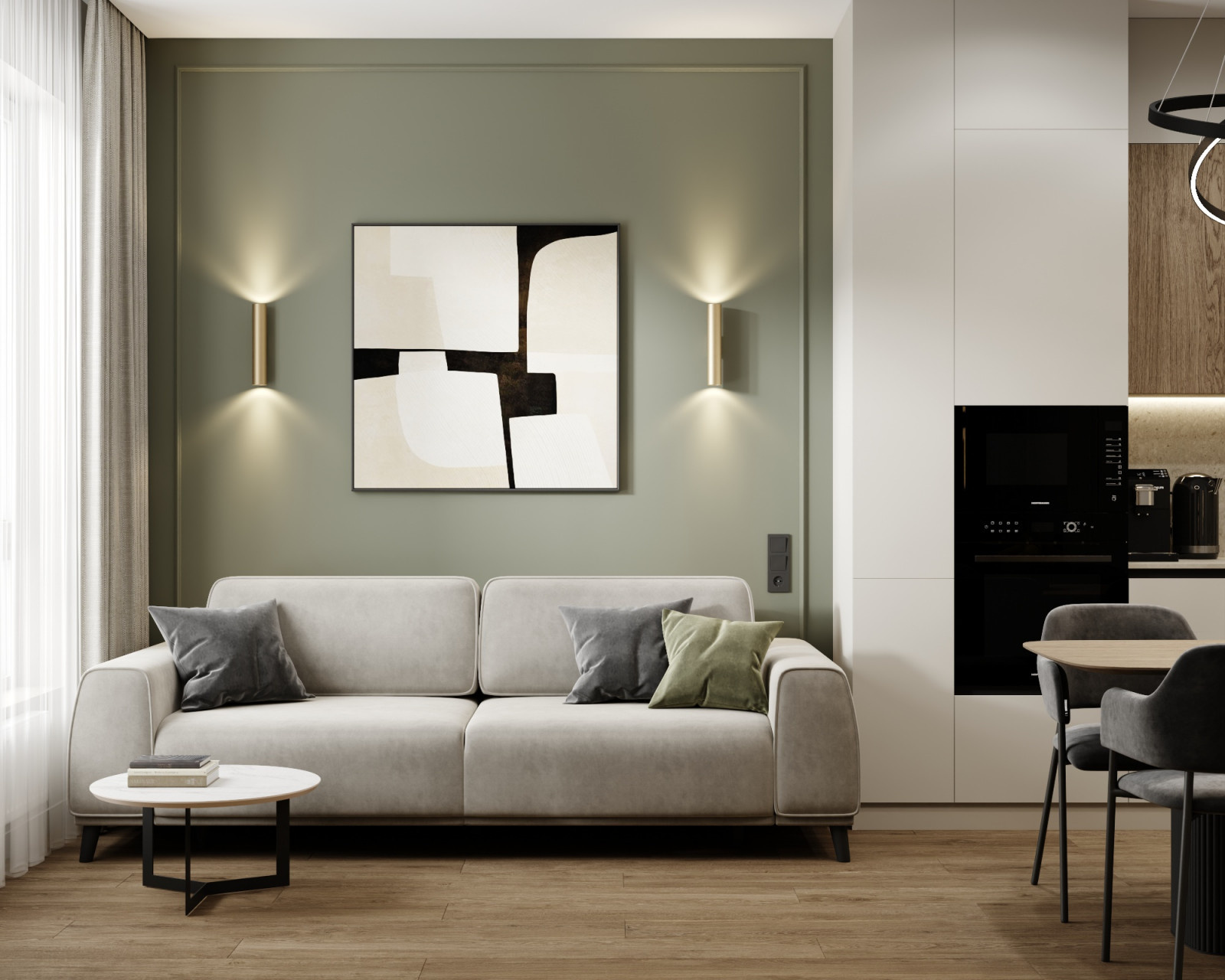 Дизайн-проект квартиры 76кв.м., Москва