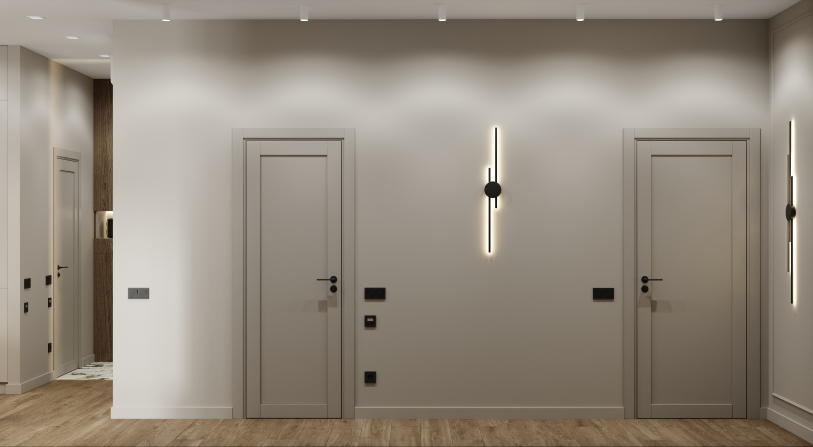 Дизайн-проект квартиры 76кв.м., Москва