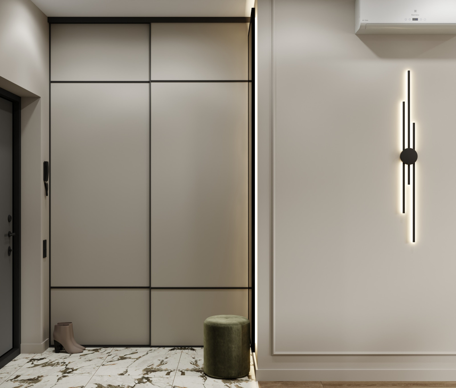 Дизайн-проект квартиры 76кв.м., Москва