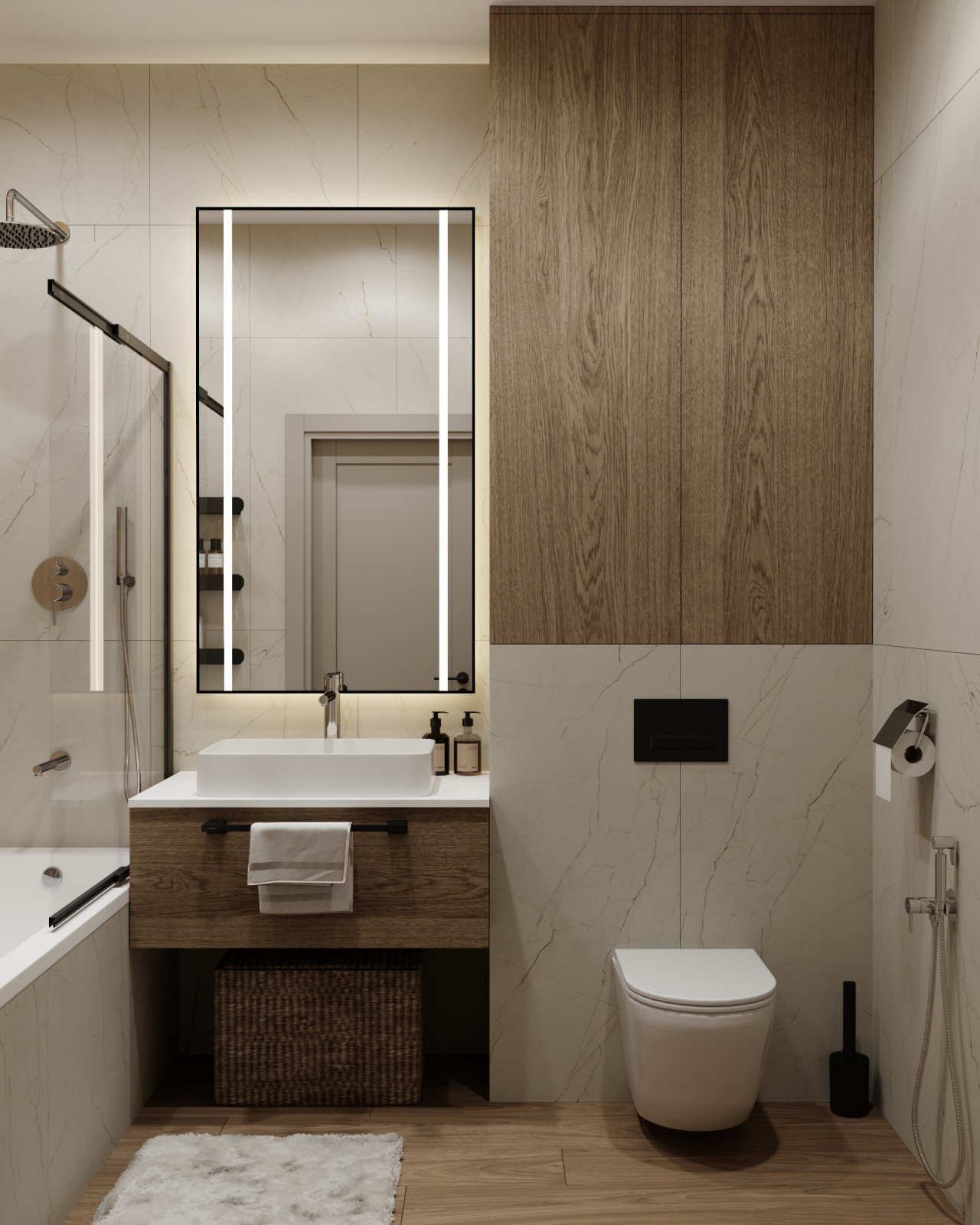 Дизайн-проект квартиры 76кв.м., Москва