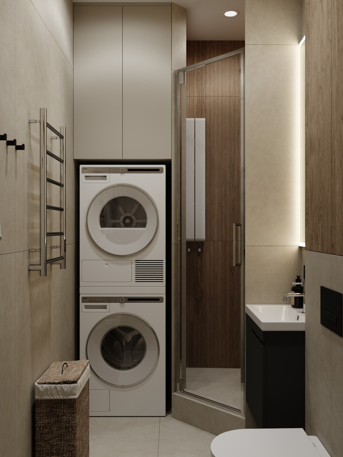 Дизайн-проект квартиры 76кв.м., Москва