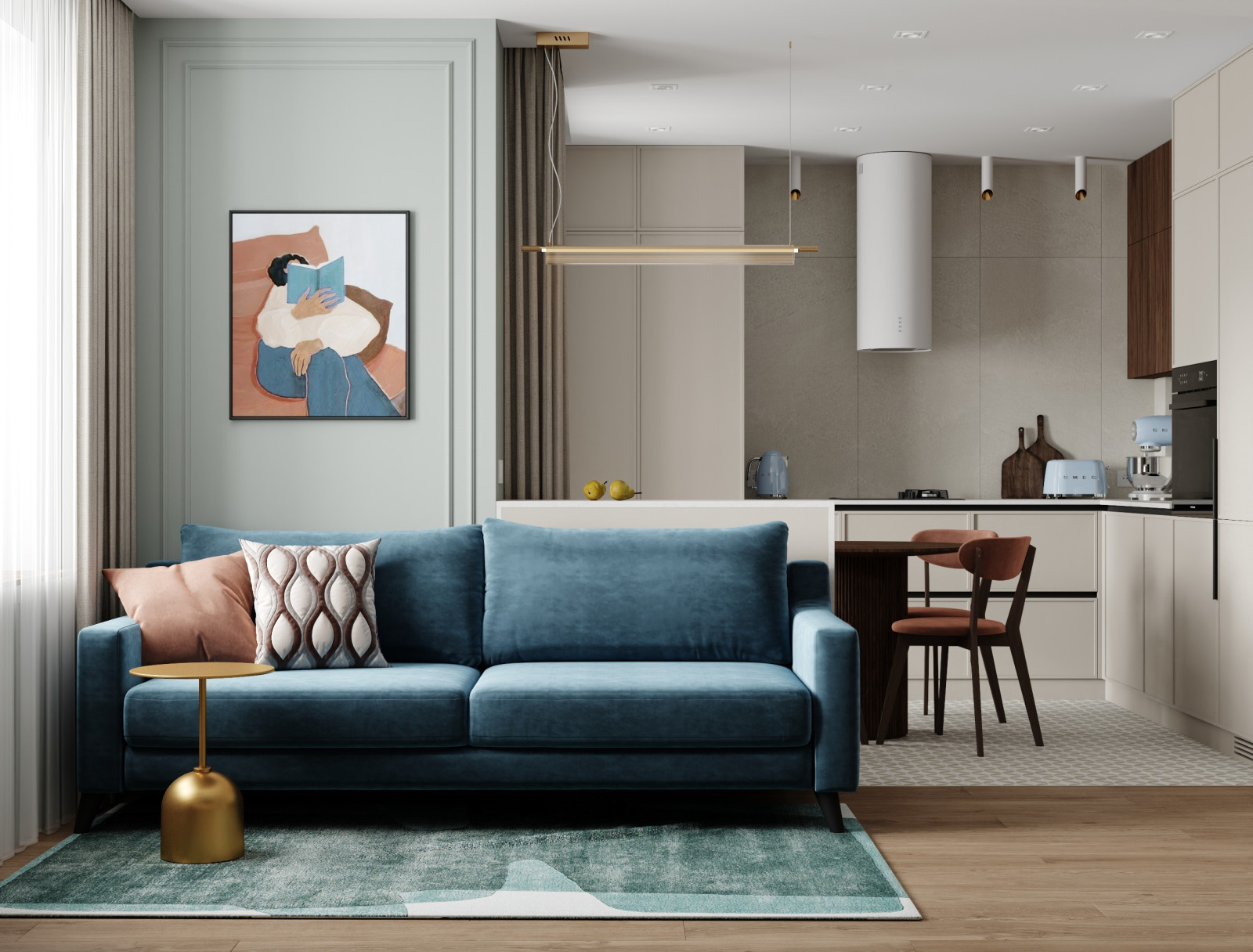 Дизайн-проект квартиры 51 кв.м., Ульяновск