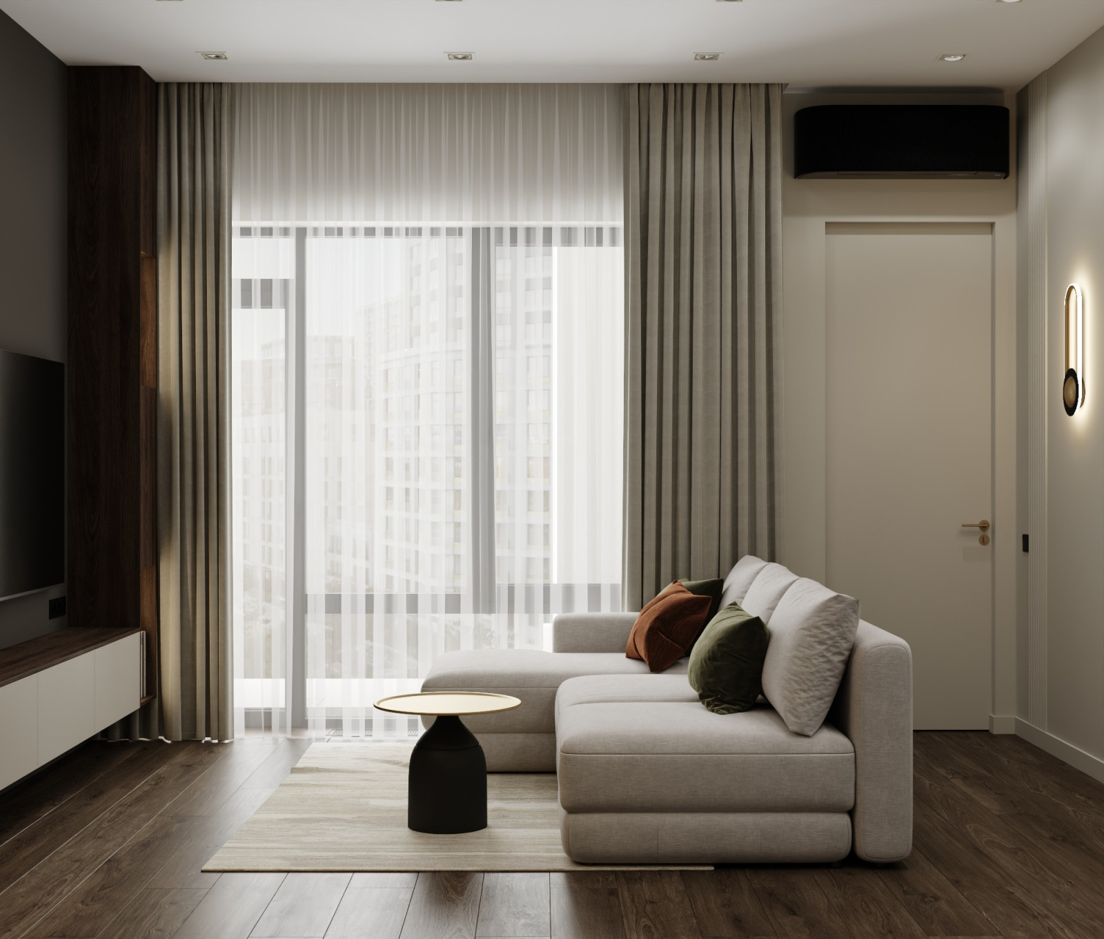 Дизайн-проект квартиры 80кв.м., ЖК Шагал, Москва