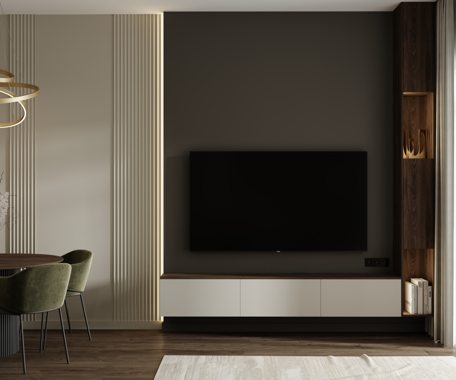 Дизайн-проект квартиры 80кв.м., ЖК Шагал, Москва