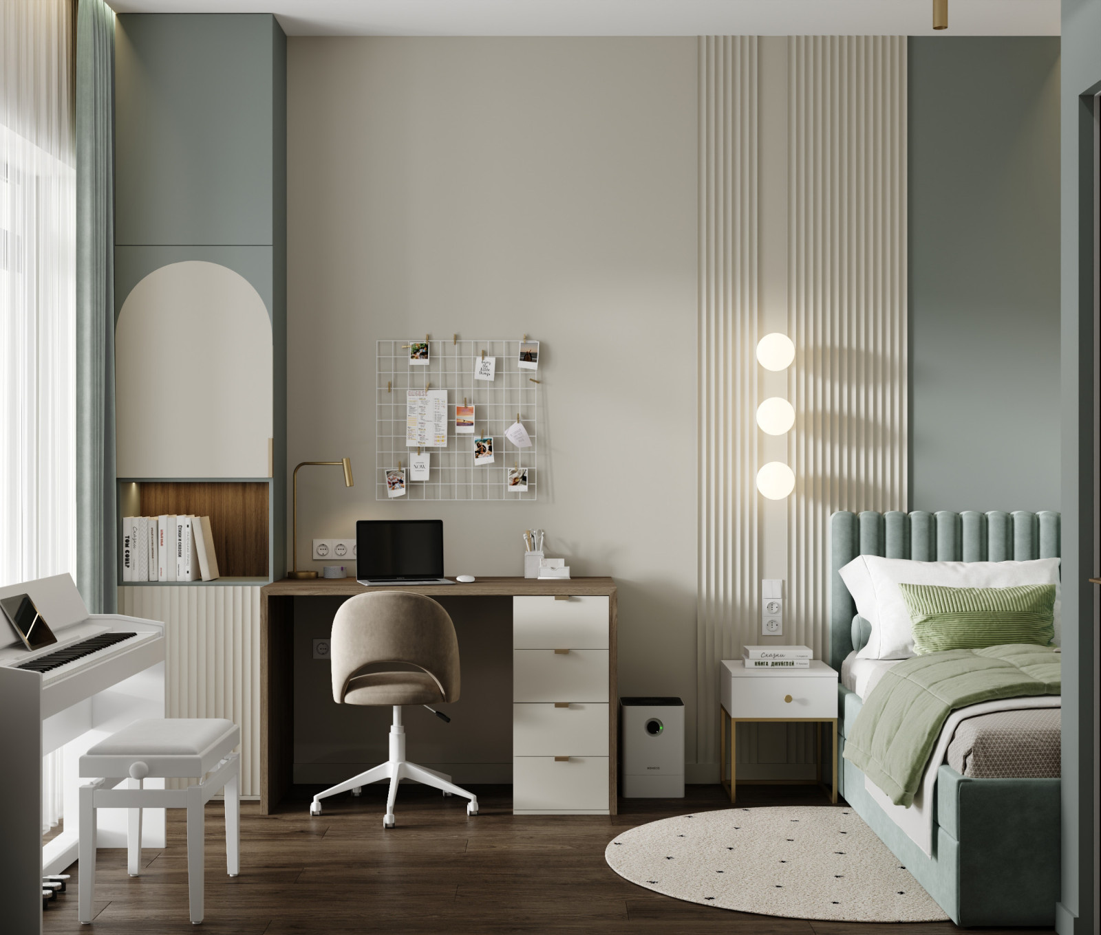 Дизайн-проект квартиры 80кв.м., ЖК Шагал, Москва