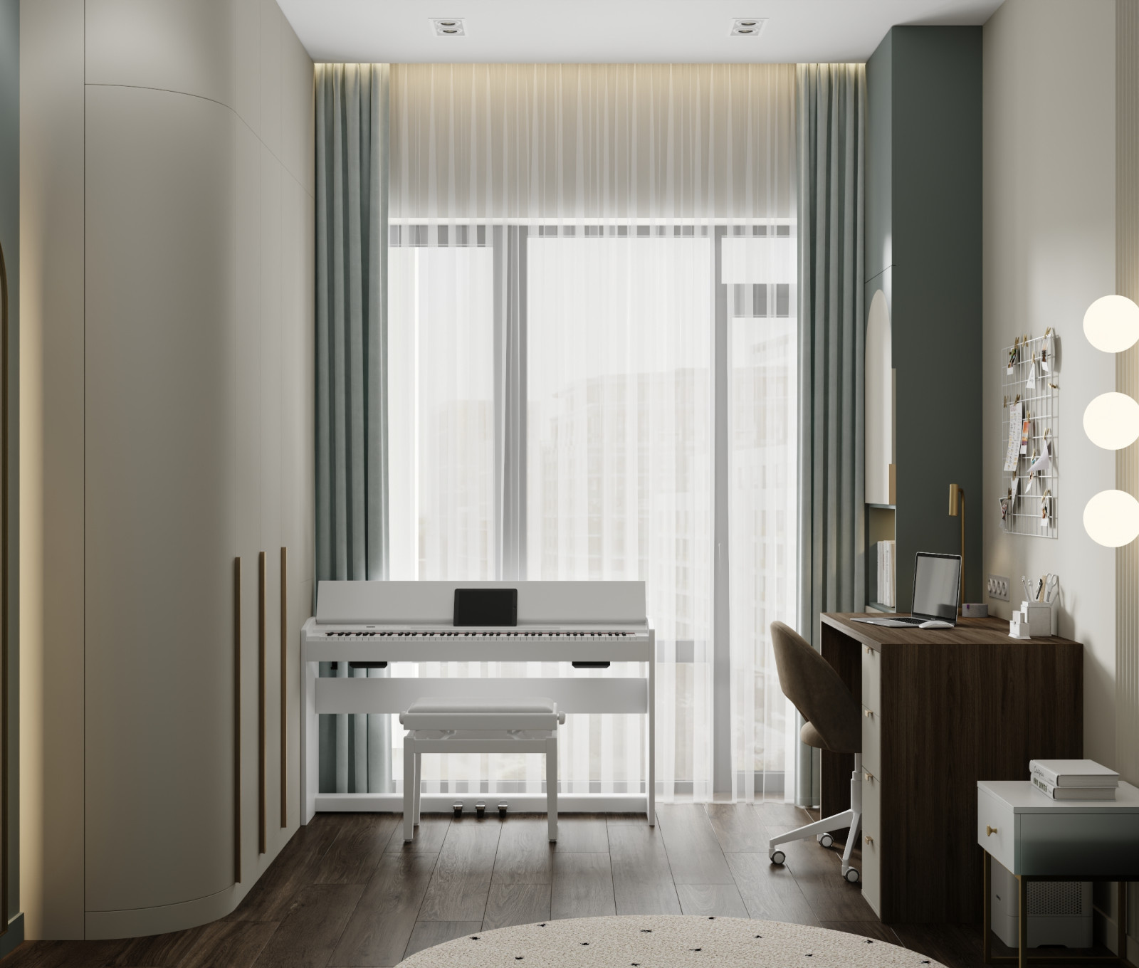 Дизайн-проект квартиры 80кв.м., ЖК Шагал, Москва