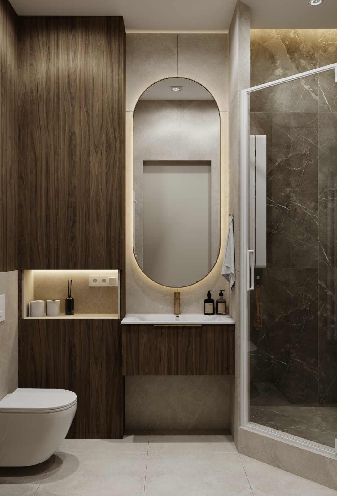 Дизайн-проект квартиры 80кв.м., ЖК Шагал, Москва