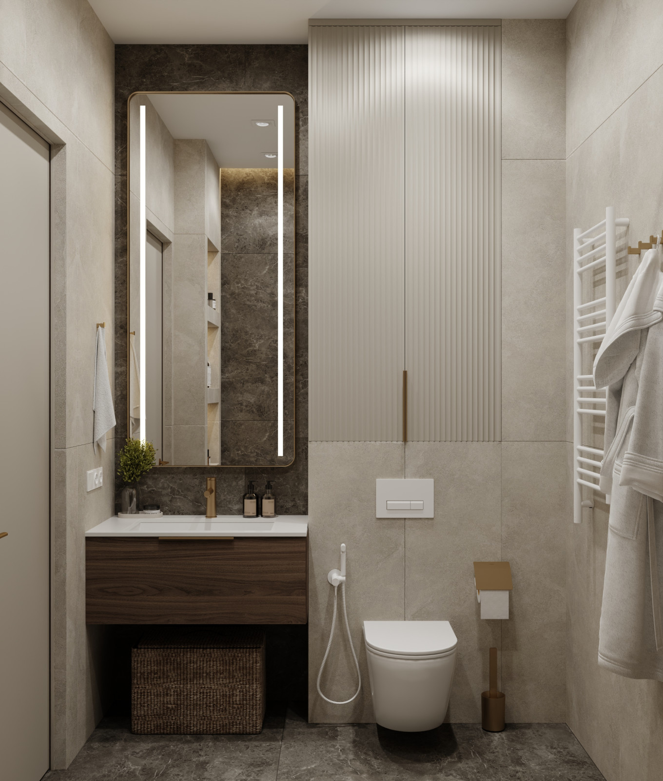 Дизайн-проект квартиры 80кв.м., ЖК Шагал, Москва