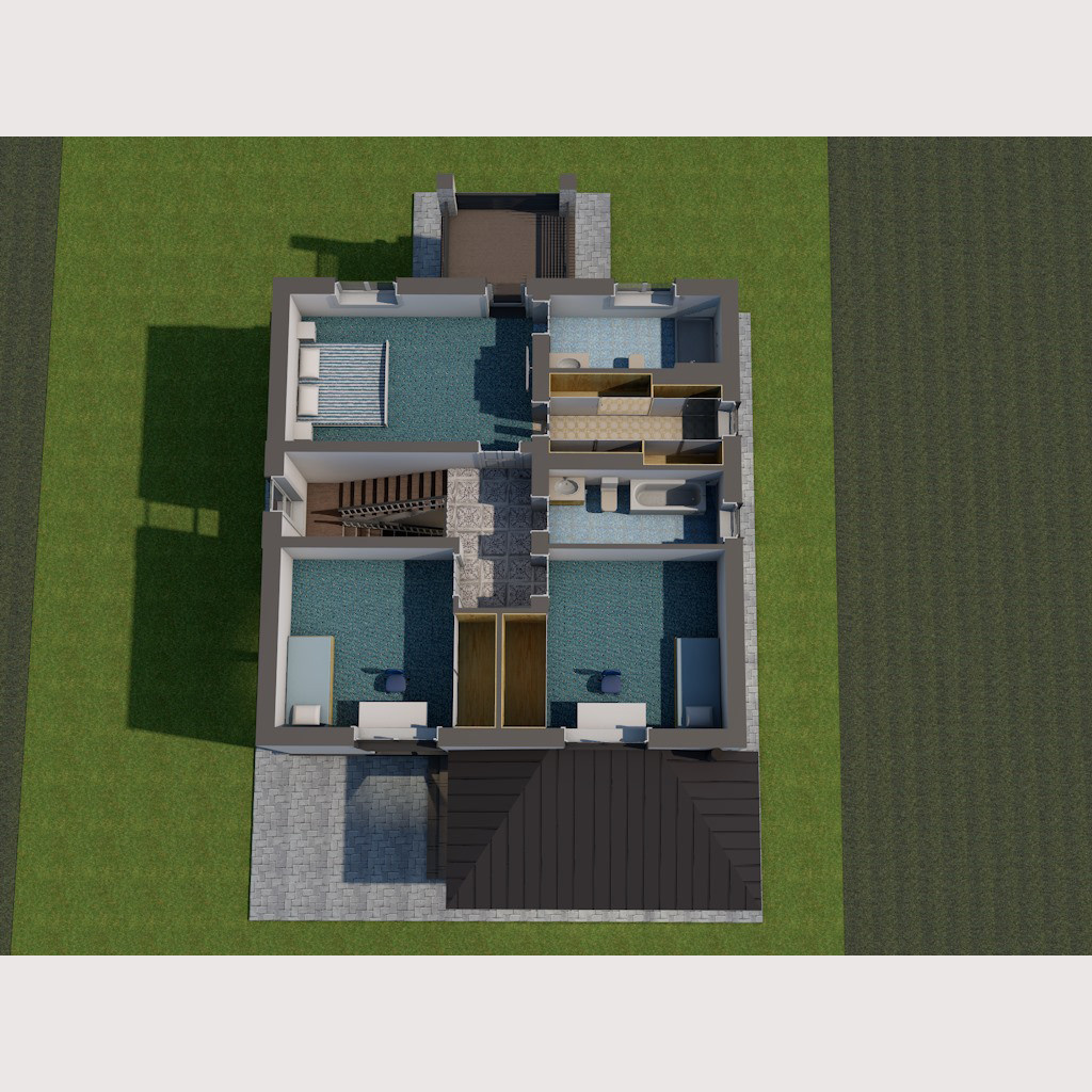 24-030 Двухэтажный дом из газобетона общей площадью 195 м2